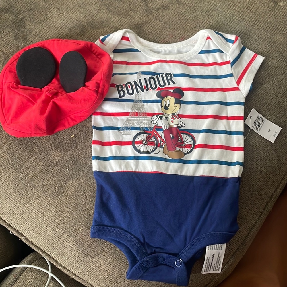 Disney Paris onsie and hat